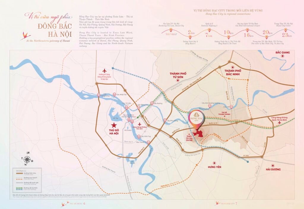 ban do lien ket vung hong hac city bac ninh